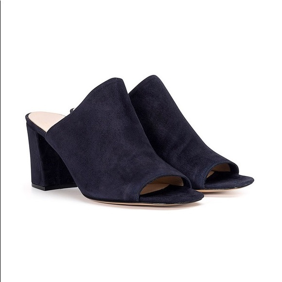 Maryam Nassir Zadeh Shoes - Maryam Nassir Zadeh Penelope Mule Navy Suede